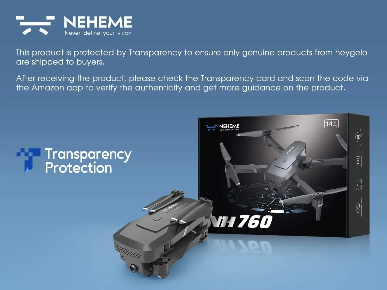 NEHEME NH760 Drones with 1080P HD Camera for Adults - 61vrazqmbbl._ac_sl1500_
